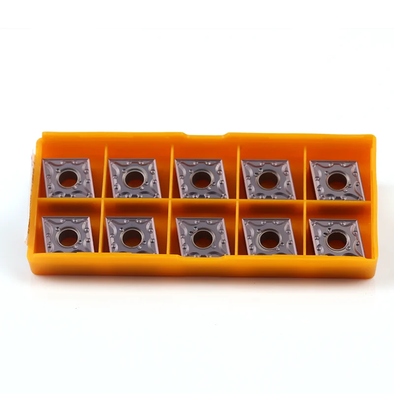 Inserto in metallo duro da 10 pezzi CNMG 120408   CNMG 120404   VP15TF US735 UE6020 Utensili per tornio CNC Utensile per tornitura con lama CNMG per metallo