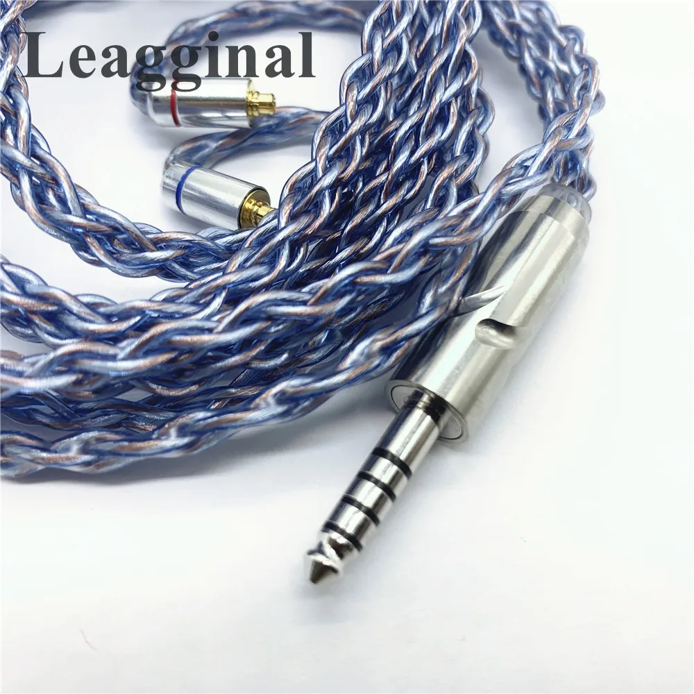 7n واحد كريستال النحاس الفضة مطلي سلك MMCX 0.78 مللي متر 8 حصة 240 الأساسية