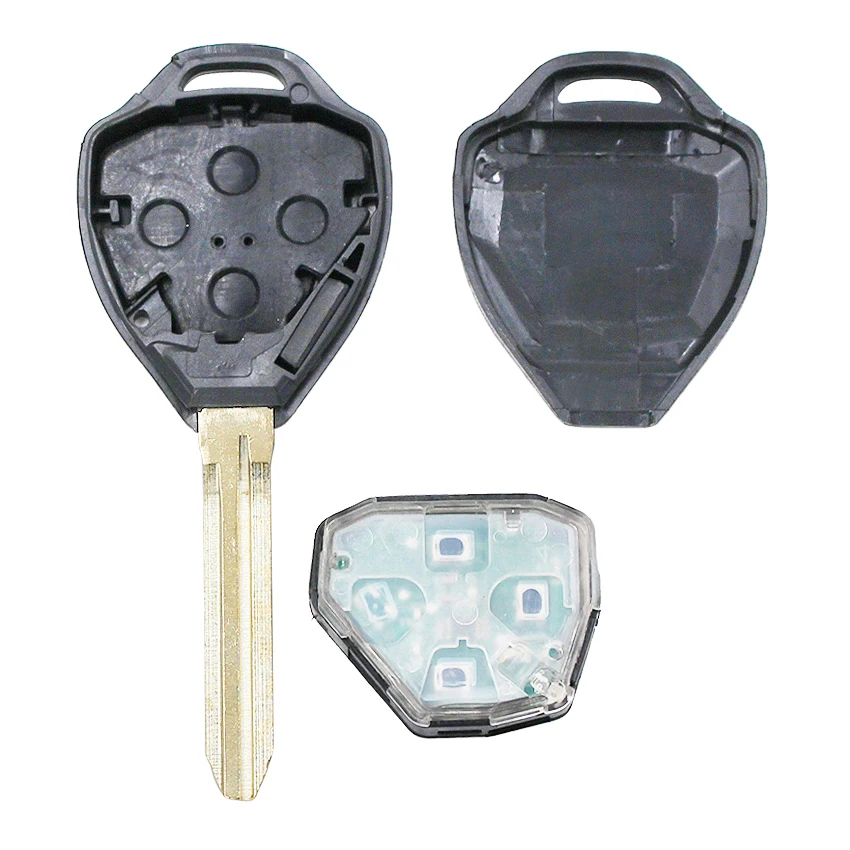 2 Buttons Remote Key fob 433MHz with 4D67 Chip Inside for Toyota RAV4 Corolla Europe 2006 2007 2008 2009 2010 TOY43 blade