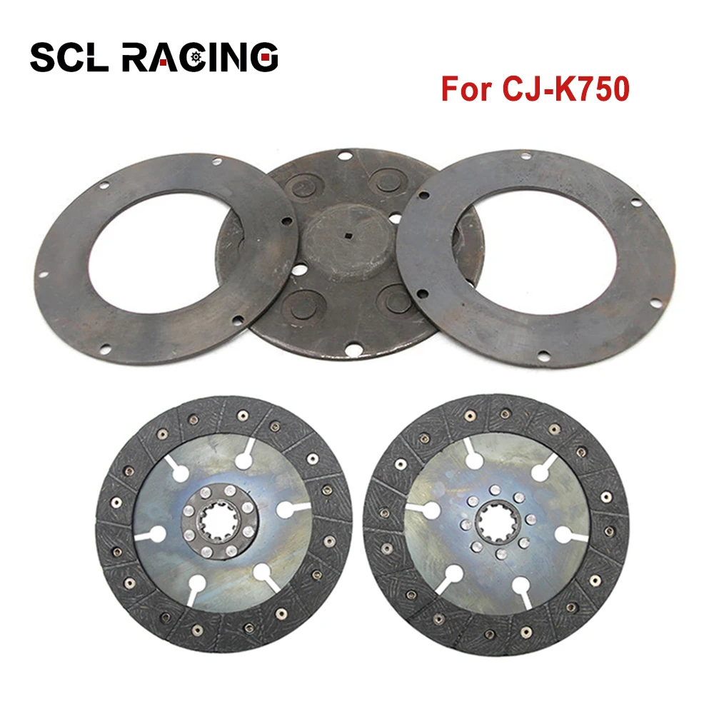 SCL Racing 1 Set Retro Motorcycle Clutch Disc Plate Friction Wafer CJ K 750 For BMW R1 R51 R71 R72 KC750 Ural M1 M72 K 750