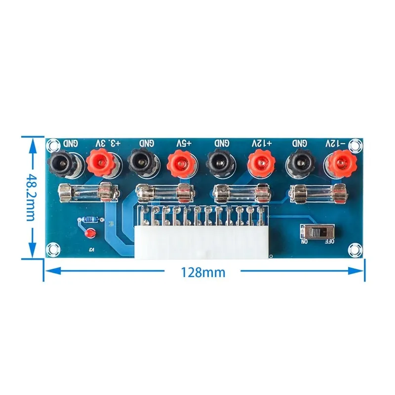 XH-M229 Desktop PC Chassis Power ATX Transfer to Adapter Board Power Supply Circuit Outlet Module 24Pin Output Terminal 24 pins