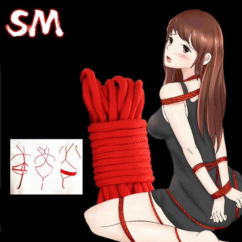 10Metre Soft Durable Cotton Long Rope Multi-Function BDSM Bondage Restraint Recreation Accessories Sex Toys For Couple