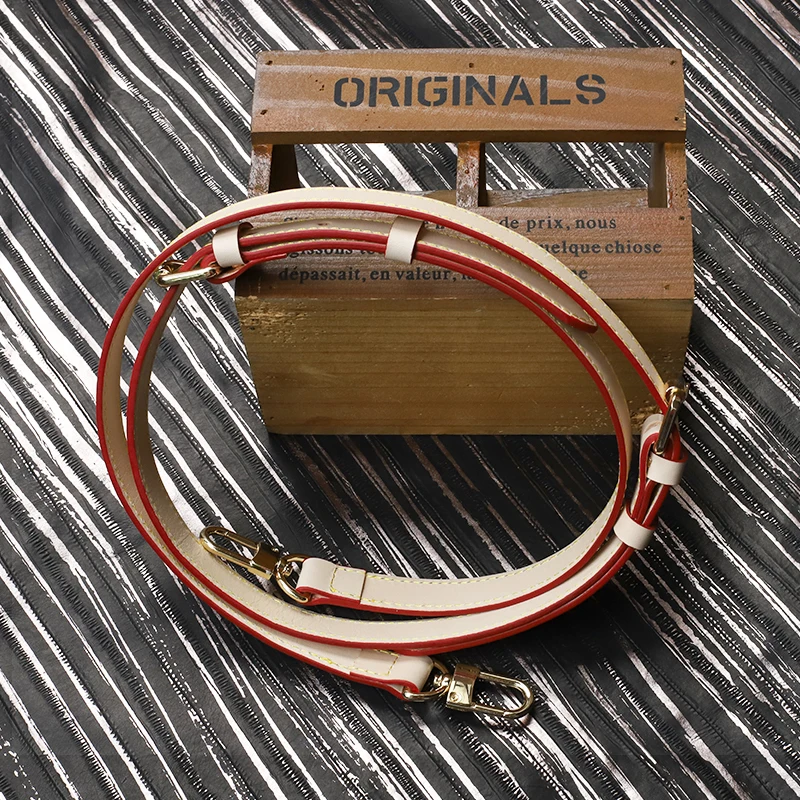 Vegetable Tanned Leather Bag Strap Handles Handbag Adjustable Shoulder Replacement Parts Belt for Women Bag Accessories