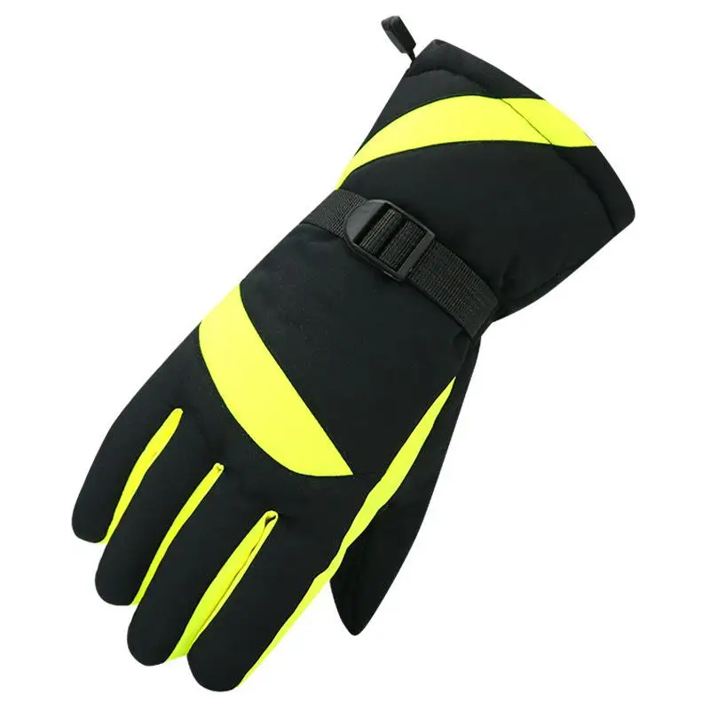 Winter Men's Ski Gloves Warm Motorcycle Battery Car Gloves Waterproof and Cold-Proof Non-Slip Thick Cotton Gloves