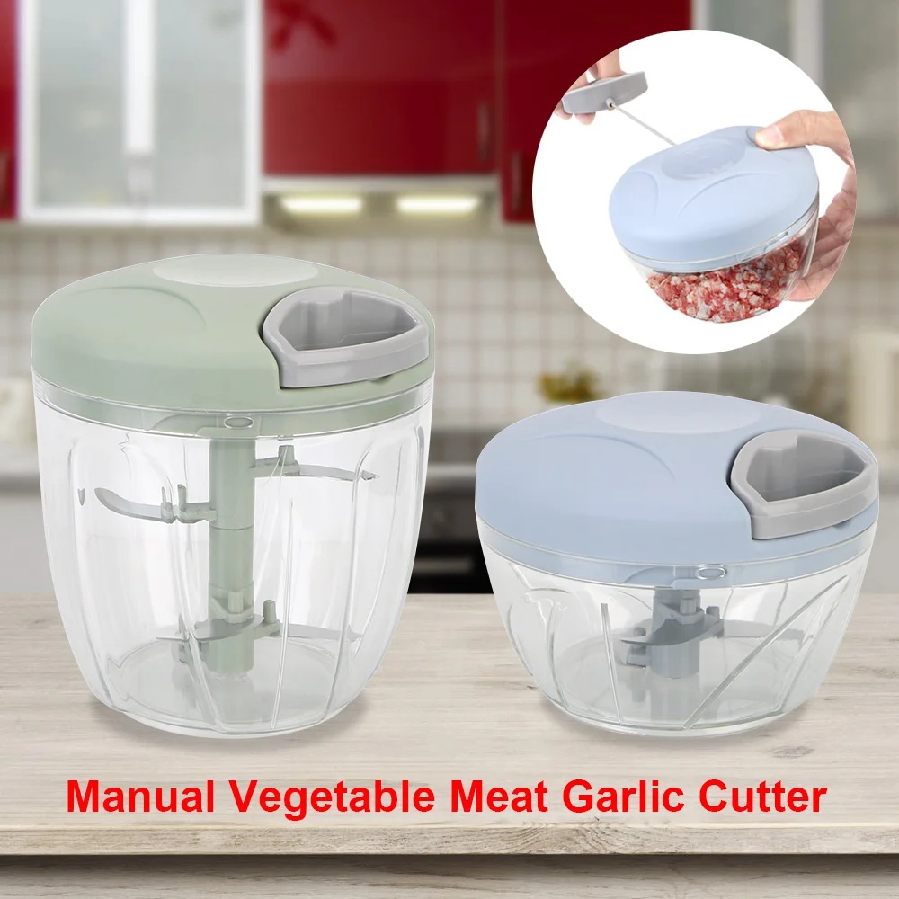 Cut Crushed Garlic Ginger Fresh Chili Garlic Triturator Manual Mashed Hand-Pulled Crusher Chopper