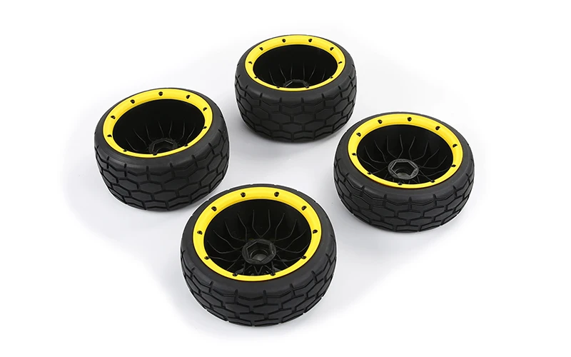 1/5 Rofun Rc Car Highway Front and Rear Complete Tire 4pc for 1/5 Hpi Rovan Km Baja 5b Parts