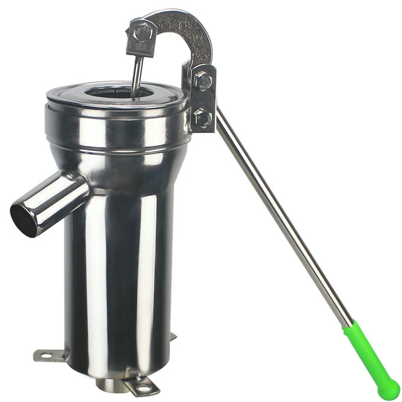 

Manual Water Pump Stainless Steel Home Oil Pump Well Hand Shake Suction Pump Suction Well Water Max Lift 8M