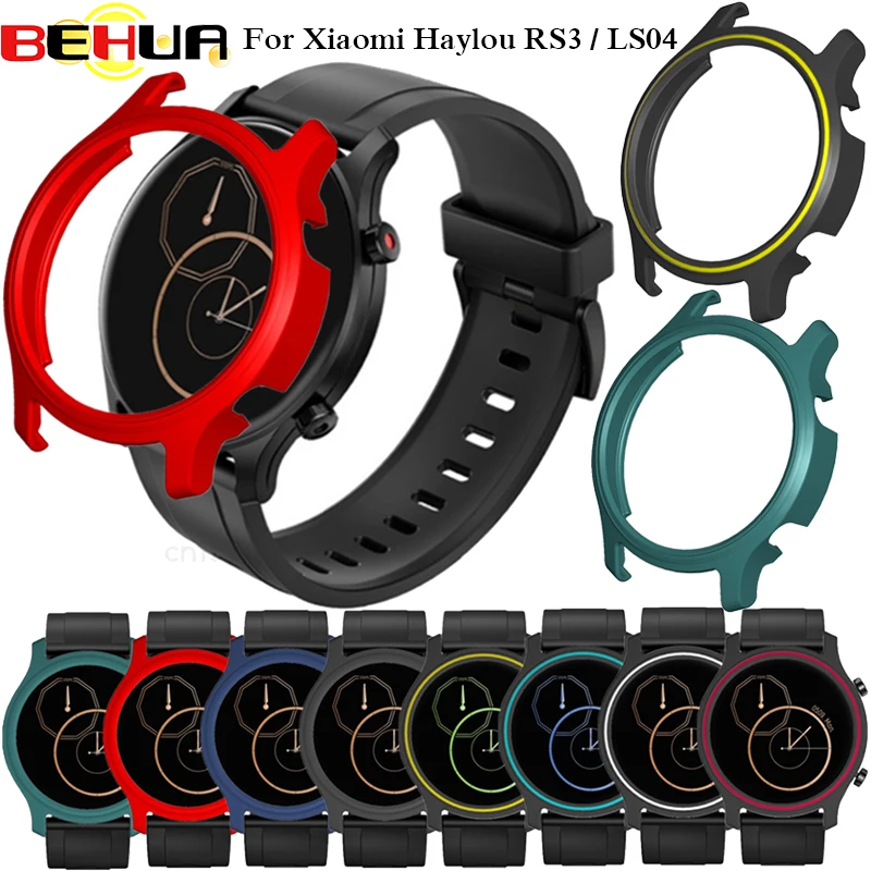 Capa para haylou rs3 smartwatch escudo protetor protetor para xiaomi haylou ls04 pc quadro duro protetor casos acessórios para carros