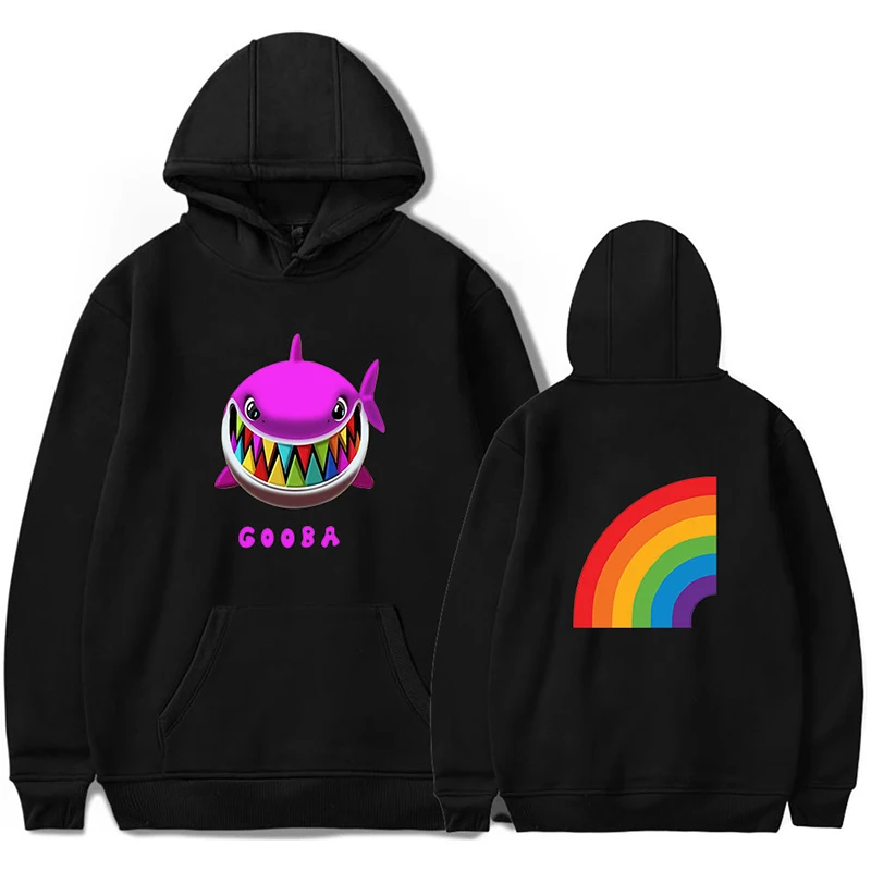 

New Fashion Rainbow Shark Cartoon Cute Hoodies Sweatshirts Men Women Hooded Pullover Pocket Long Sleeve Unisex Hoodie Hoody Tops