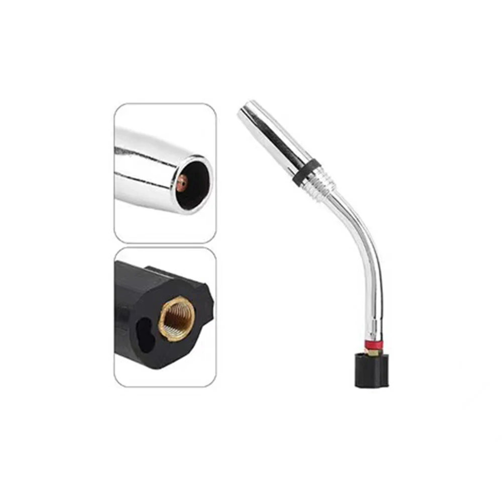 Tubo de pistola de soldar de cuello de cisne Flexible, antorcha de soldadura Mig, consumibles de latón para Binzel 15AK/24KD/25KD/36KD