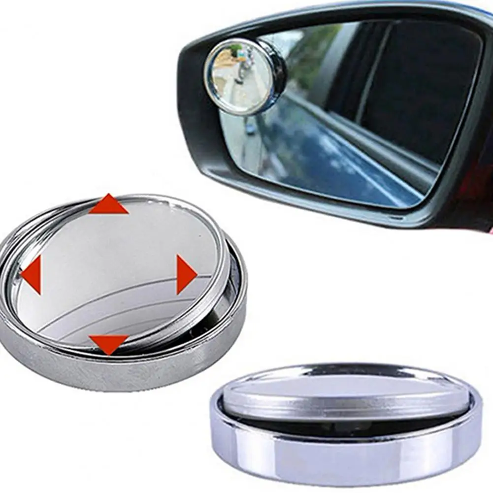 Wide Angle Convex Car Auto Blind Spot Round Stick-On Side View Rearview Mirror