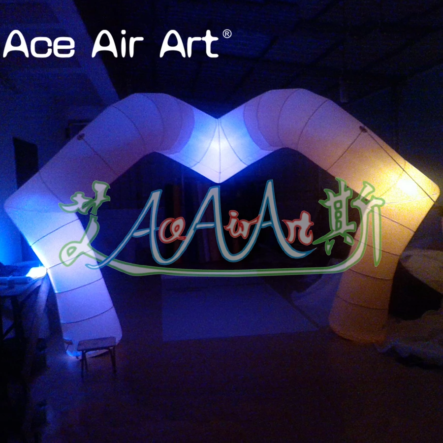 

Beautiful Inflatable Lip Shaped Archway With Light For Valentine's Day/Advertising/Party Decoration Made By Ace Air Art