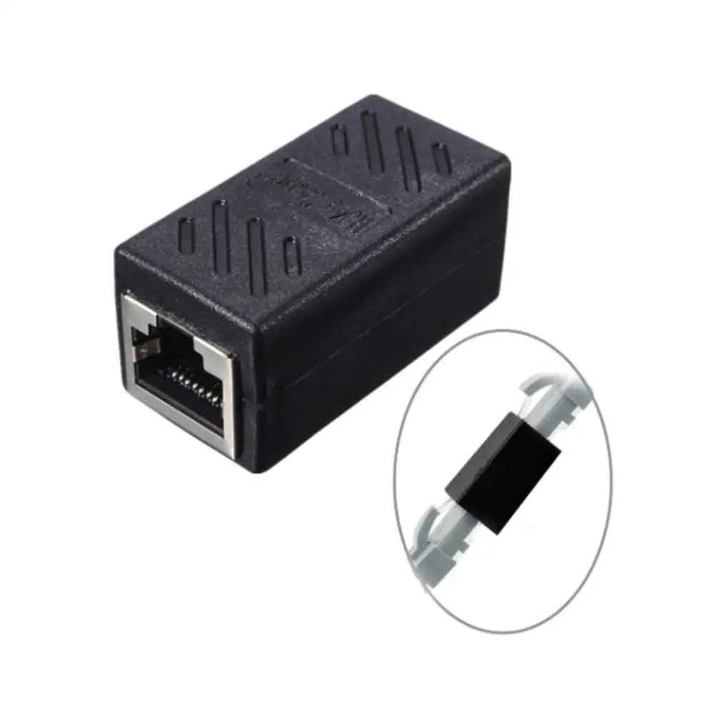 1 sztuk RJ45 Modulaire RJ 45 CAT8 8P 8C żeński do żeńskiego Netwerk Ethernet złącze LAN przejściówka łącznik