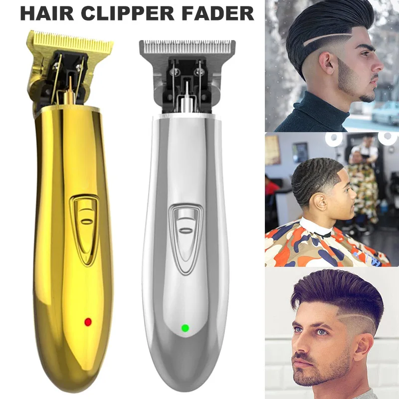 Rechargable Cordless Trimmer Men 0mm Baldheaded Hair Clipper Haircut for Hair Salon Barber Sculpture Cutter