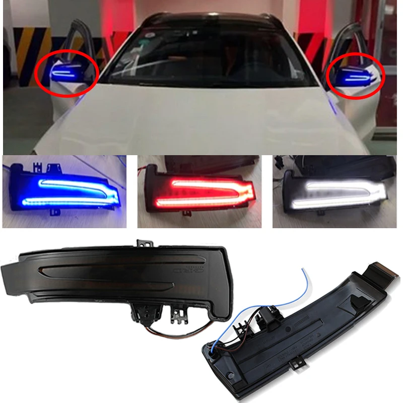 

Lofty Richy For Mercedes Benz A B S C E GLA GLK LED Side Wing Rearview Mirror Dynamic Indicator Blinker Flow Turn Signal Light