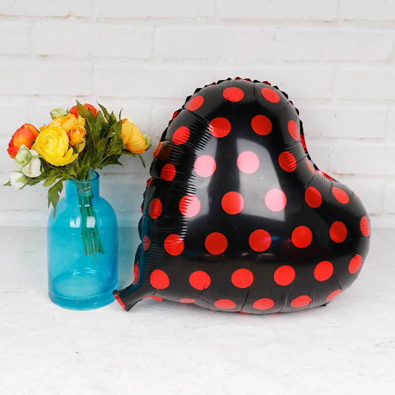 18 Cal rozkloszowana spódnica miłość balon aluminiowy biedronka rozkloszowana spódnica okrągły balon układ urodzinowy świąteczna zabawka dla dzieci