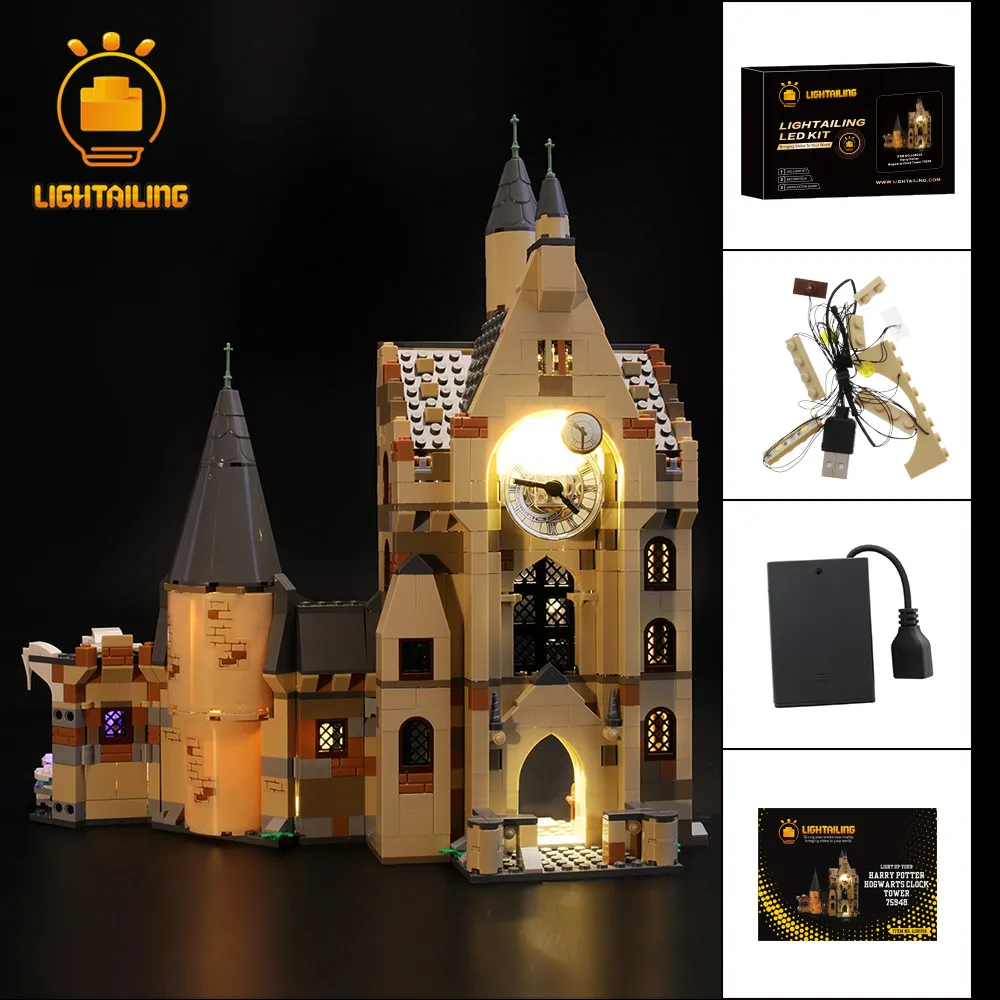 LIGHTAILING LED Light Kit for 75948 Clock Tower Building Block Set (NOT Include the Model) Toys for Children