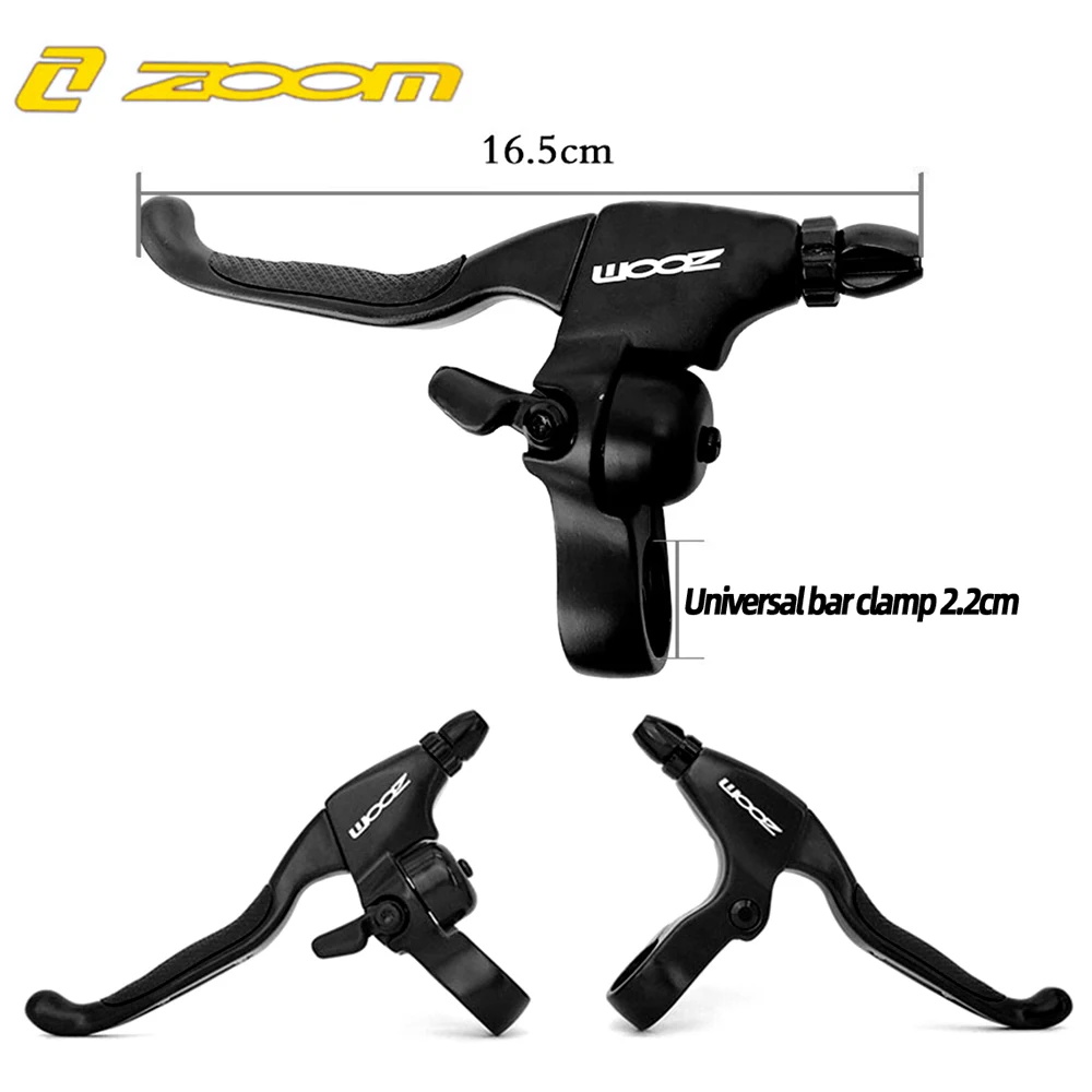 

Zoom Bike Bicycle Brake Set Mountain Handle Crank Ring Brake V-Brake Disc Brakes Lever Aluminum Alloy With Bell Bicycle Caliper