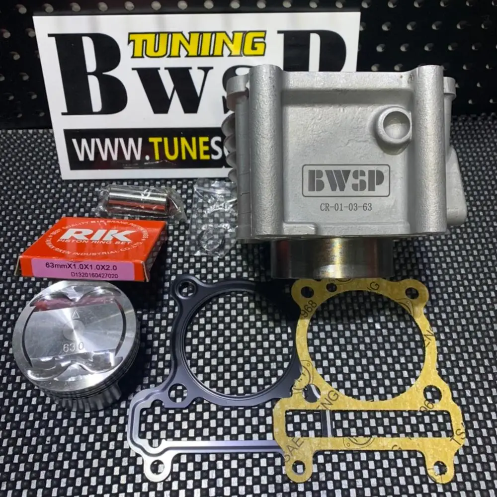 BWS125 Cylinder Kit 59-75mm 15P BWSP Big Bore ZUMA125 CYGNUS125 GTR125 RS100 MIO115 Racing Set With Forged Piston Tuning Bws 125