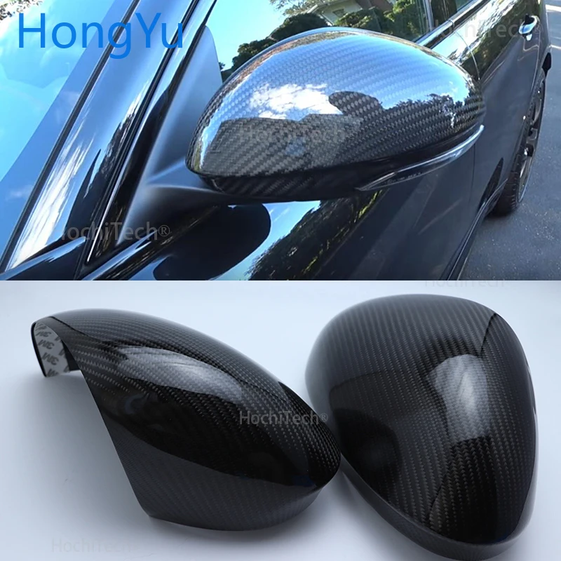 For Alfa Romeo Giulia 2015 - 2019 High quality carbon fiber side mirror housing mirror cover Rearview mirror accessories