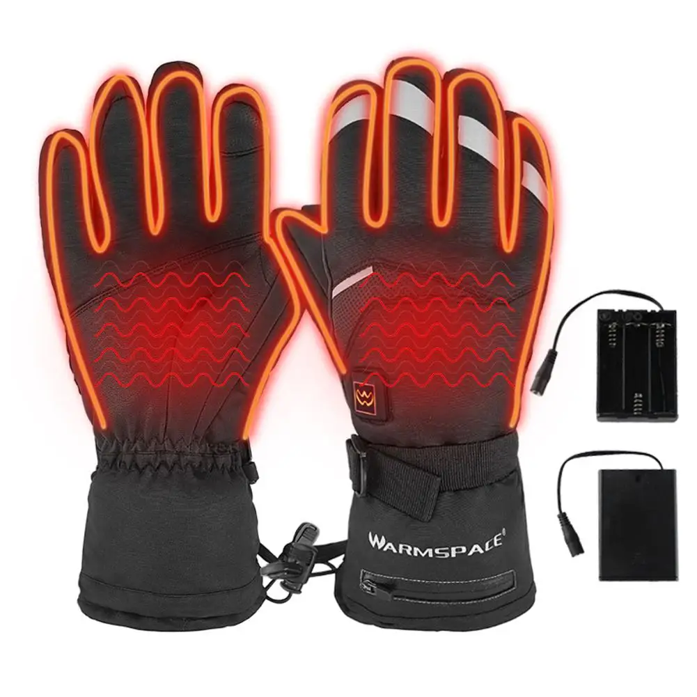 Unisex Upgraded Heated Gloves Battery Powered Heated Gloves For Motorcycle Skiing Cycling