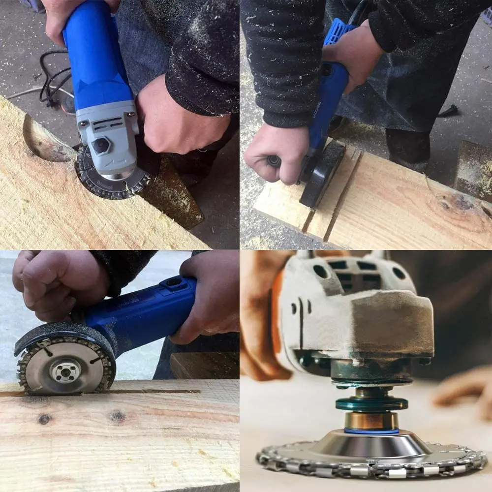 Khắc Gỗ Thấy Đĩa 4 ''Máy Mài Góc Cưa Máy Xay Sharping Bánh Xe Đĩa Tròn 5/8 'Arbor, đĩa Cắt 22 Răng (100Mm)