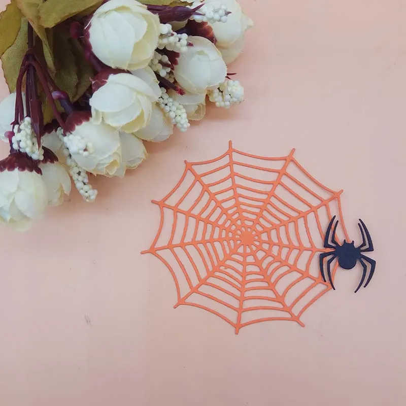 Halloween Spider Cobweb Funny Decor Card Metal Cutting Dies cutter Knife Stencil DIY Scrapbook Paper Photo Craft Template Dies