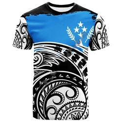 Oversized 3D T-shirt Men's Women's Tribal Island Retro Tattoo Streetwear American Silver Harajuku Polynesian Culture Summer