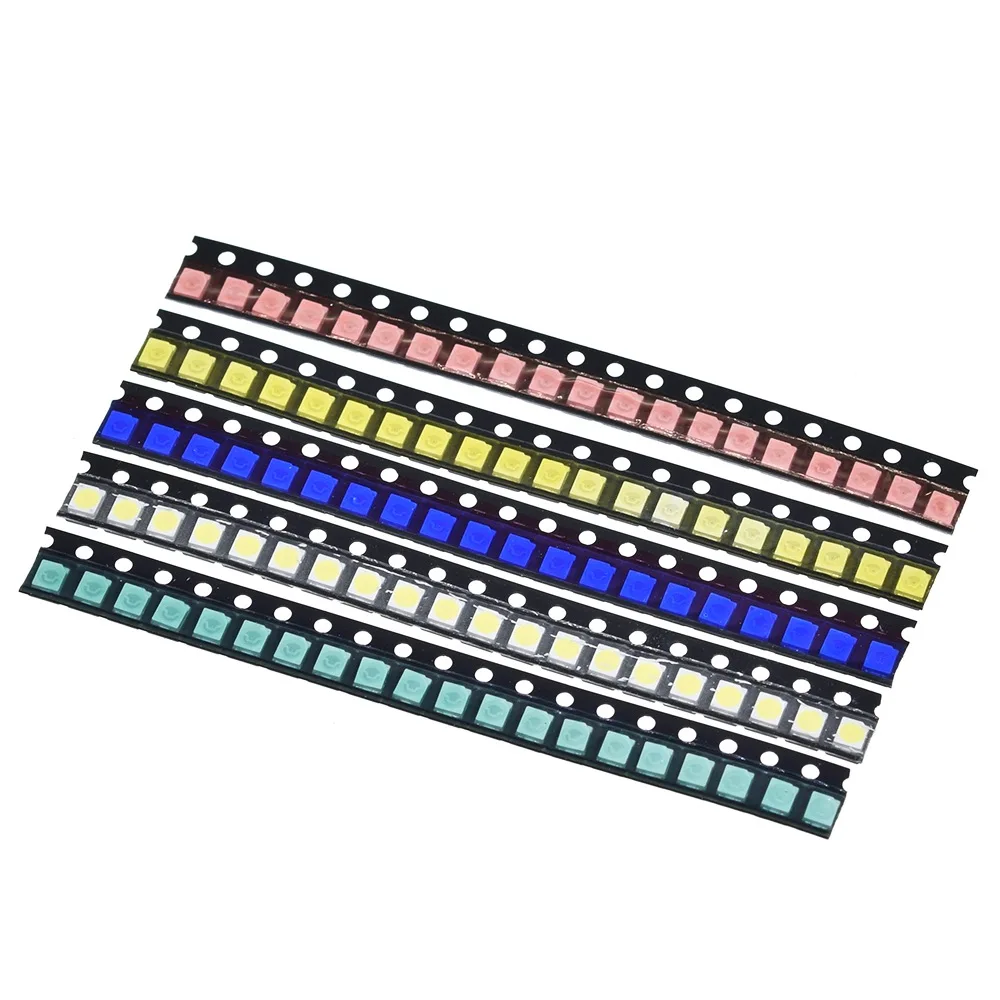 100 Stück/Set 5 Farben TZT SMD 1210 LED DIY-Kit Ultra Helle Rot/Grün/Blau/Gelb/Weiß Klarlicht-LED-Dioden-Set – Detail 4