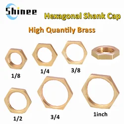 Brass Hex Lock Nuts Pipe Fitting M10 M12 1/8
