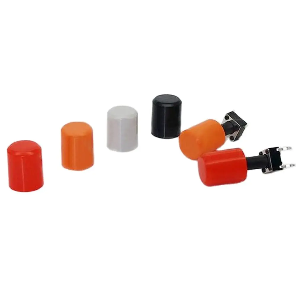 

100pcs 6*6mm Button Cap Square And Round Hole Switch Caps Multi Color Push Button Cover for 6*6mm Round Tactile Buttons