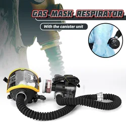 Protective Electric Constant Flow Supplied Air Fed Full Face Gas Mask Respirator System Respirator Mask Workplace Safety Supplie