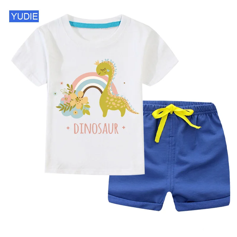 

Kid Girl Boy Short Sleeve T Shirt Sets Leisure Sports Boy T-shirt+Shorts Set Toddler Clothing Girls Boys Clothes Boy Clothes Set