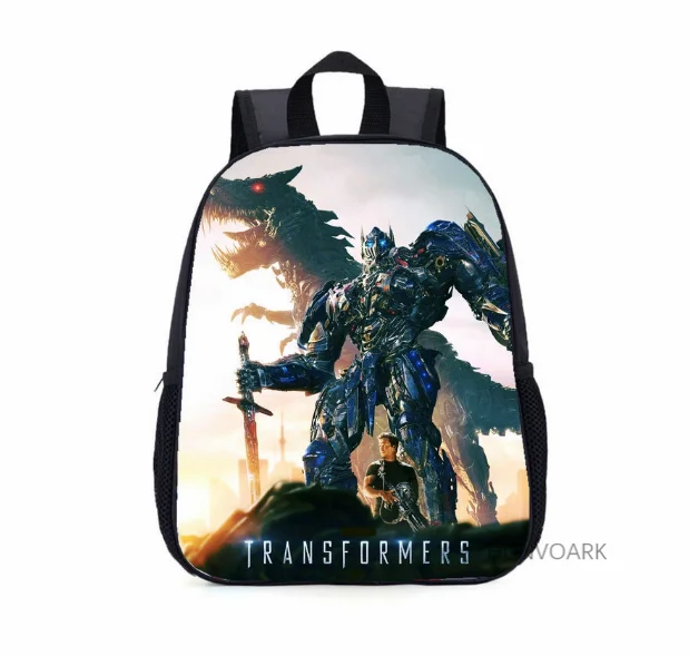 11-16 inch Transformation Car Robot Cartoon Backpack Travel Bumblebee Optimus Prime Megatron Decepticons School Supplies Gifts