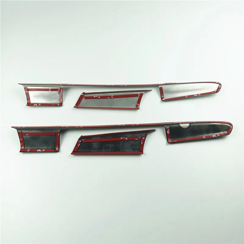 Center Console Dashboard Navigation Cover Trim Strips 2Pcs For Audi A6 C7 2012-2018 Stainless Steel Car Interior Accessories