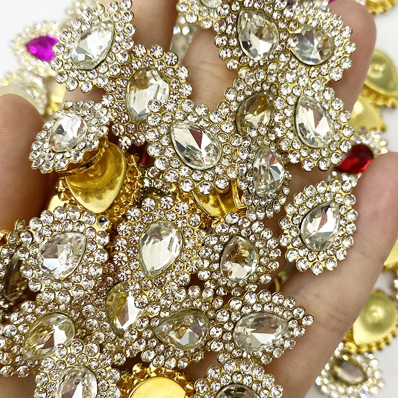 10 sztuk/partia 7x10mm kryształ pazur Rhinestone Flatback szycia Rhinestone Cabochons koraliki do tworzenia biżuterii DIY robótki dostaw