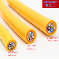 GREY KNIGHT ENERGY large current 19mm/17mm/13mm 5N occ audio power cable cd IEC plug audiophile bulk power cable