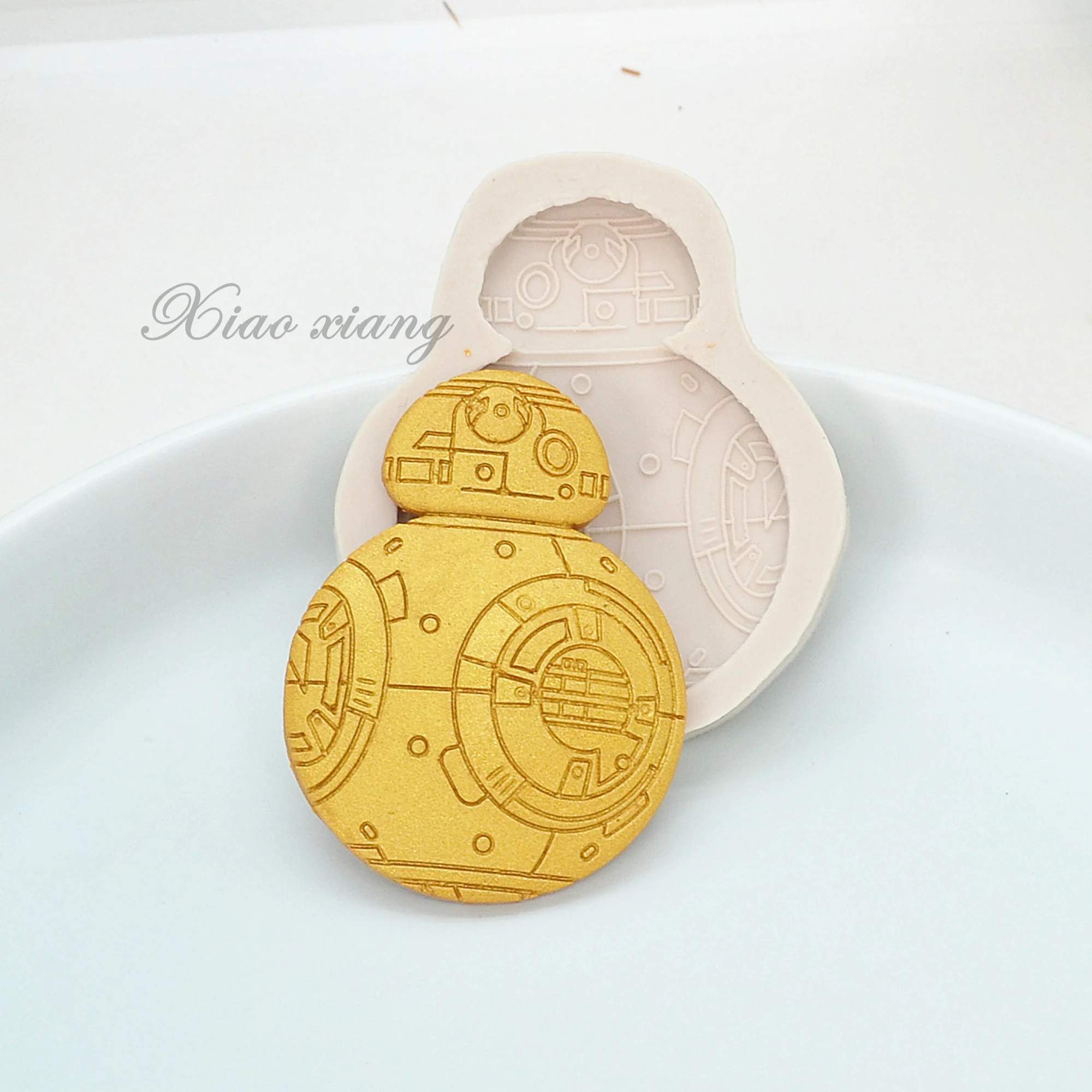 robots silicone mold Resin kitchen Baking tools DIY chocolate cake dessert bread fondant mold for Cake Decorating Tools M807