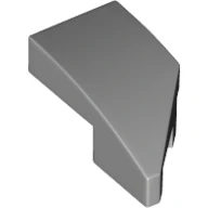 *Plate 1X2 w. Bow 45 Deg. Cut left* Y2215 50pcs DIY block brick part No.29120  Compatible With Other brands