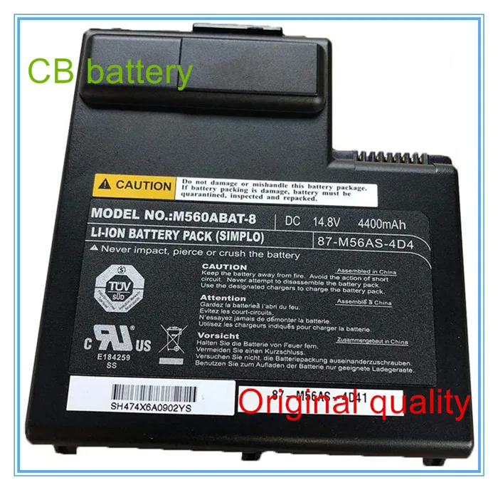 

Original Laptop Battery Compatible for M560ABAT-8 87-M56AS-4D4 Battery Replacement 4400mAh