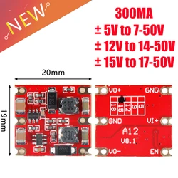 DC ± 5V 12V 15V to 7-50V Dual Step Down Module DC-DC Step-Down Buck Converter Buck Module 300mA Power Supply Module