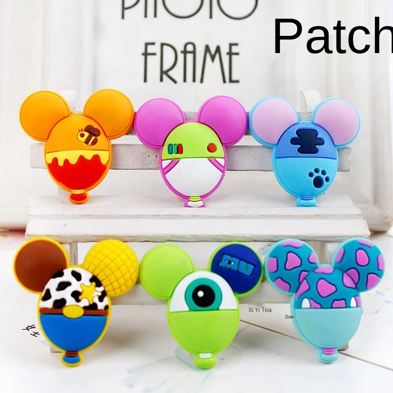 100 pz Disney fai da te Semi-produce bigiotteria in Silicone Patch PVC Paster adesivi per la copertura della cassa del telefono cellulare auricolare custodia scarpe