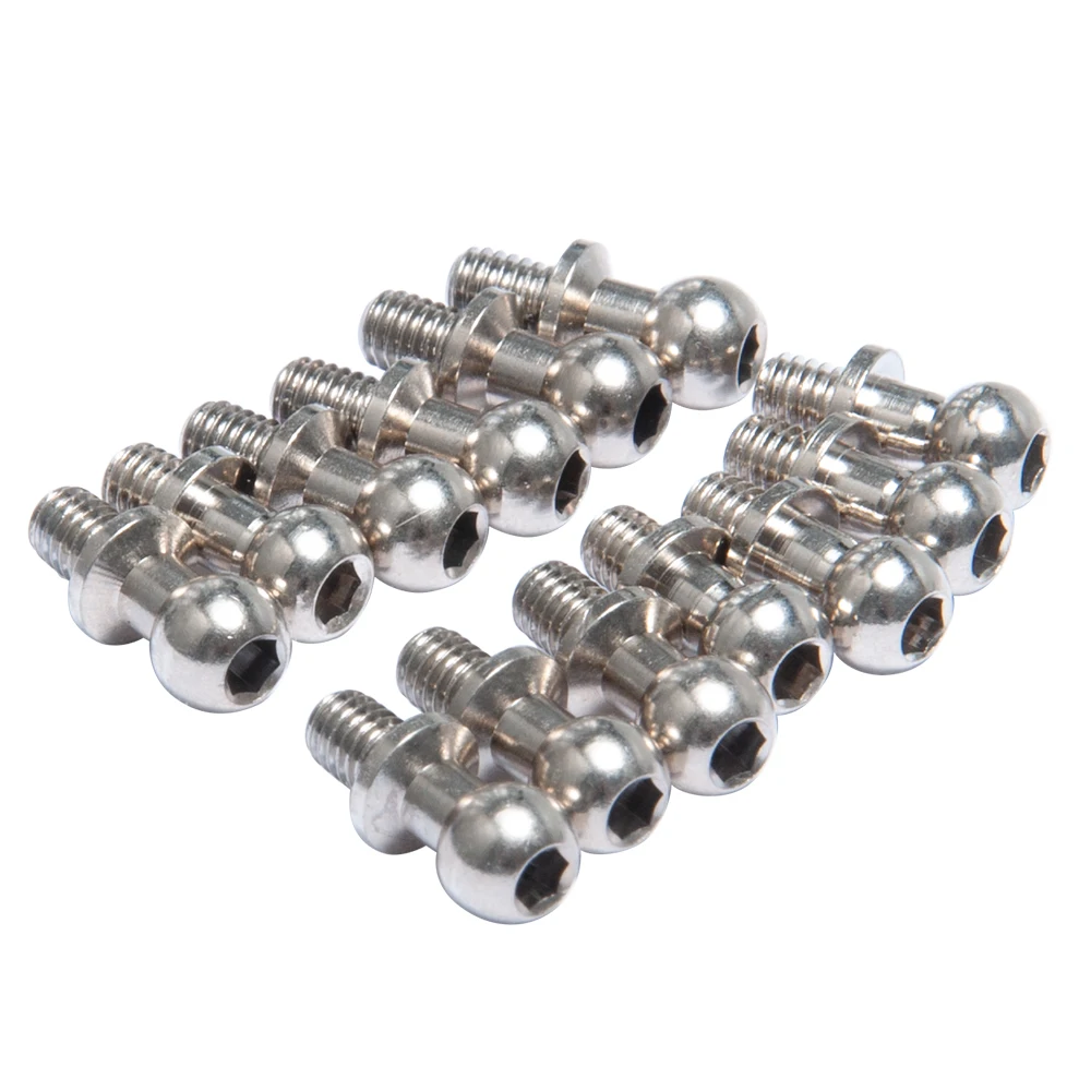 YEAHRUN Metal Hex Ball Head Screw Tie Rod End Connector Set For 1/10 Sakura D4 Racing Drift RC Car Upgrade Parts