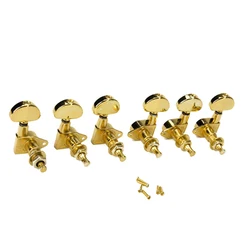 3L 3R Sealed Tuning Peg Tuners Key Machine Golden Head Fit Acoustic Electric Guitar Parts Accessories