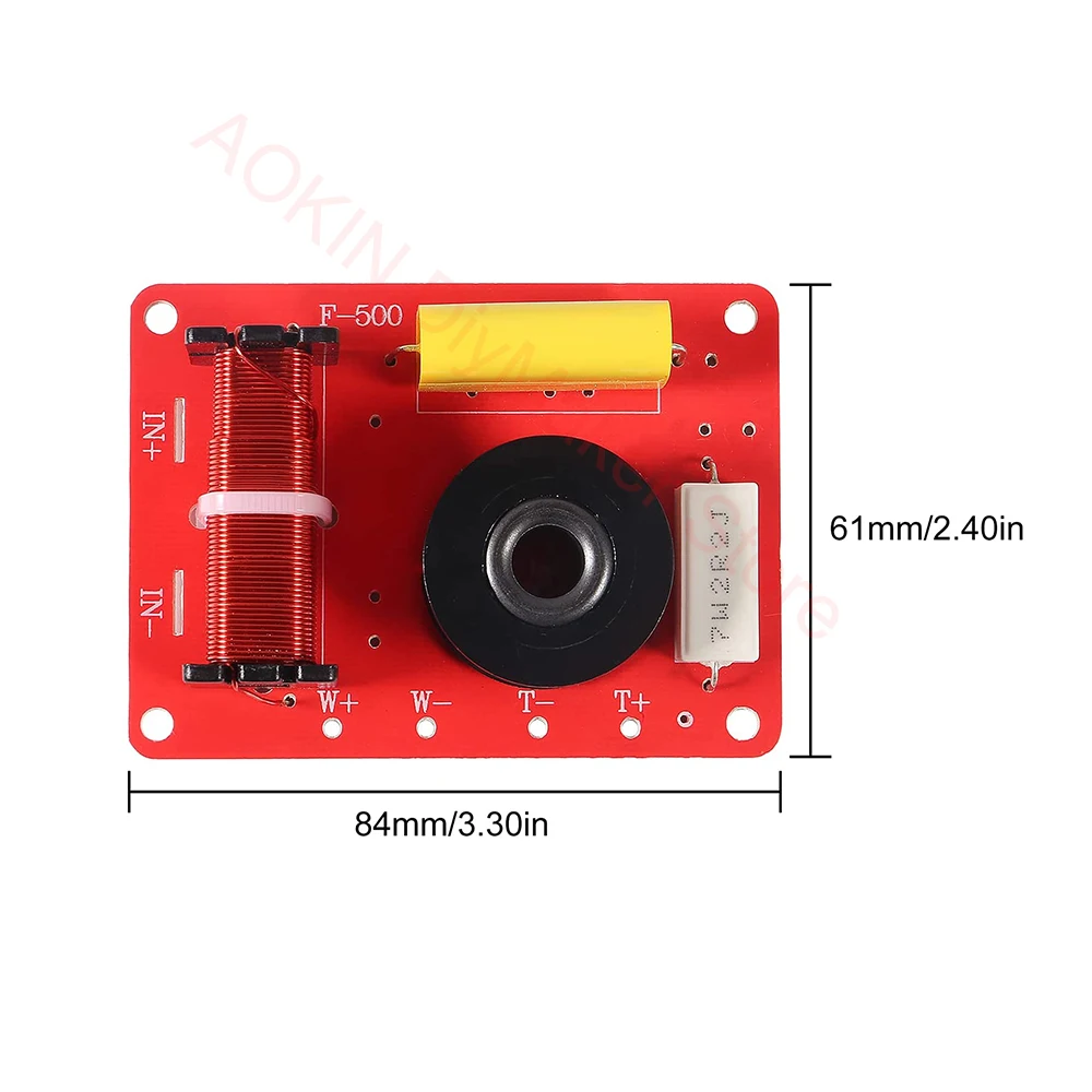 130W 2-Way Speaker System Audio Crossover Filters Frequency Distributor