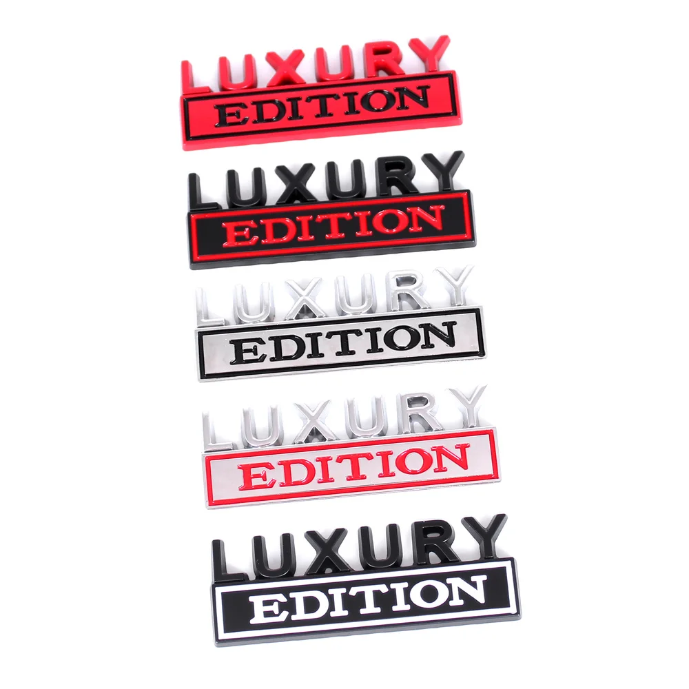 

3D LUXURY Edition Fender Sticker Car Truck Rear Emblem Metal Badge Nameplate Decal