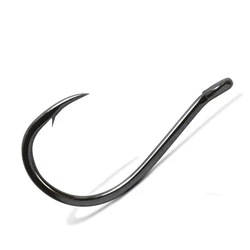 50Pcs/Lots Fishing Hooks High Carbon Steel Barbed Fishhooks High Quality Offset Circle Hooks For Carp Live Bait 1-12# Fishhooks