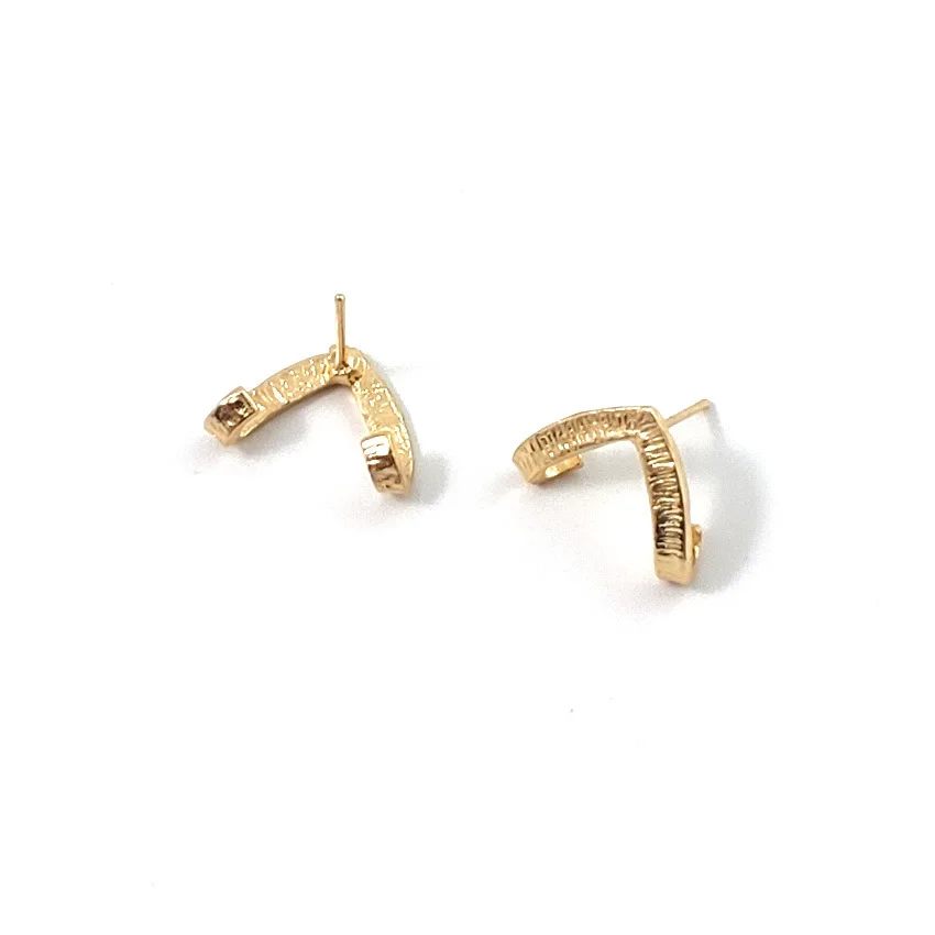 Aretes Oorbellen Earrings American Fashion Contracted The New V-shaped Pocket Studs Ear Hook Manufacturers Selling Wholesale