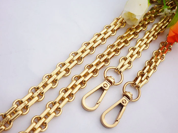 Cadena de acero para bolso, repuesto de Metal de 12mm, correa de hombro para bolso, Asa de monedero, color dorado, plateado, Negro, bronce