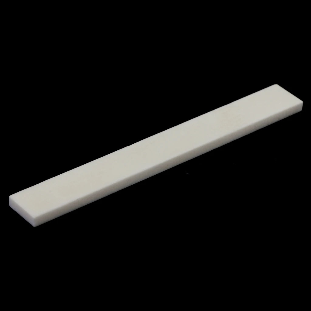 3x Cattle Bone Saddle Blanks 80mm For Handmade Guitar Supply Accessory